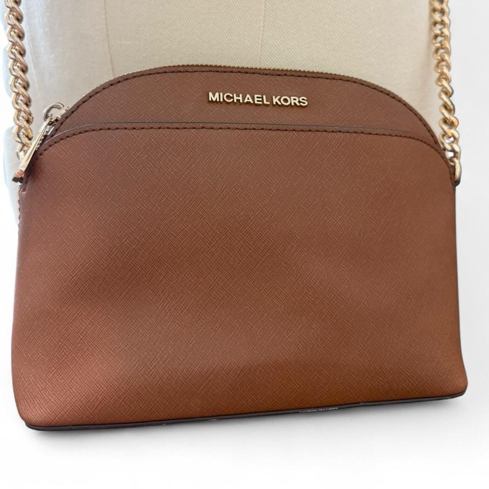 Michael Kors Tan Crossbody Bag with Gold Chain